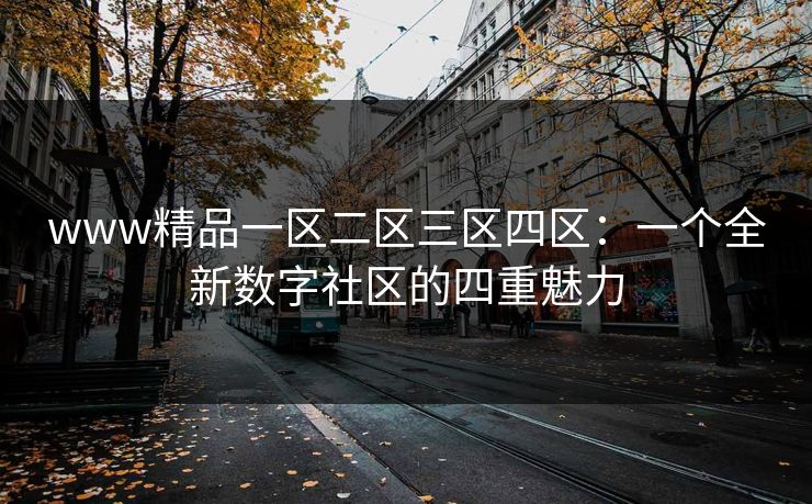 www精品一区二区三区四区:一个全新数字社区的四重魅力